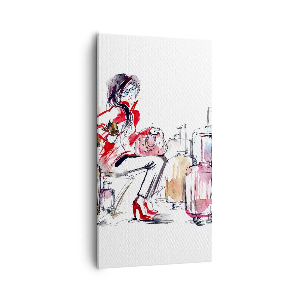 Vászonkép - Üljünk le az utazás előtt - 55x100 cm