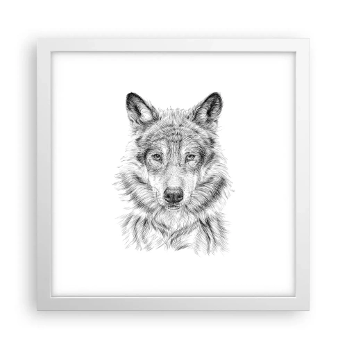 Poszter fekete keretben - Született vezető - 30x30 cm