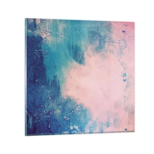 Üveg kép - Kék ölelések - 70x70 cm