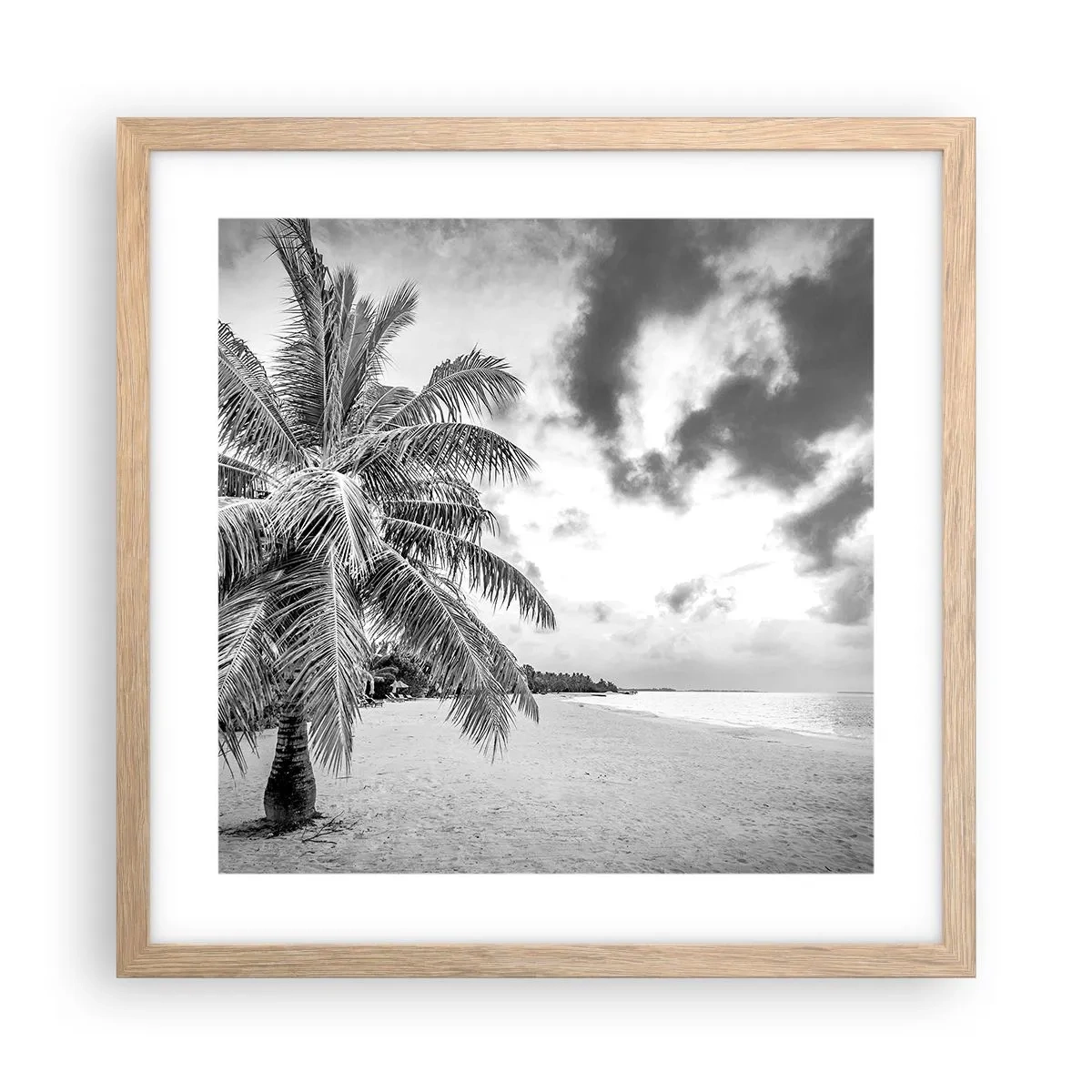 Poszter világos tölgy keretben - Amikor a magányra vágysz... - 40x40 cm