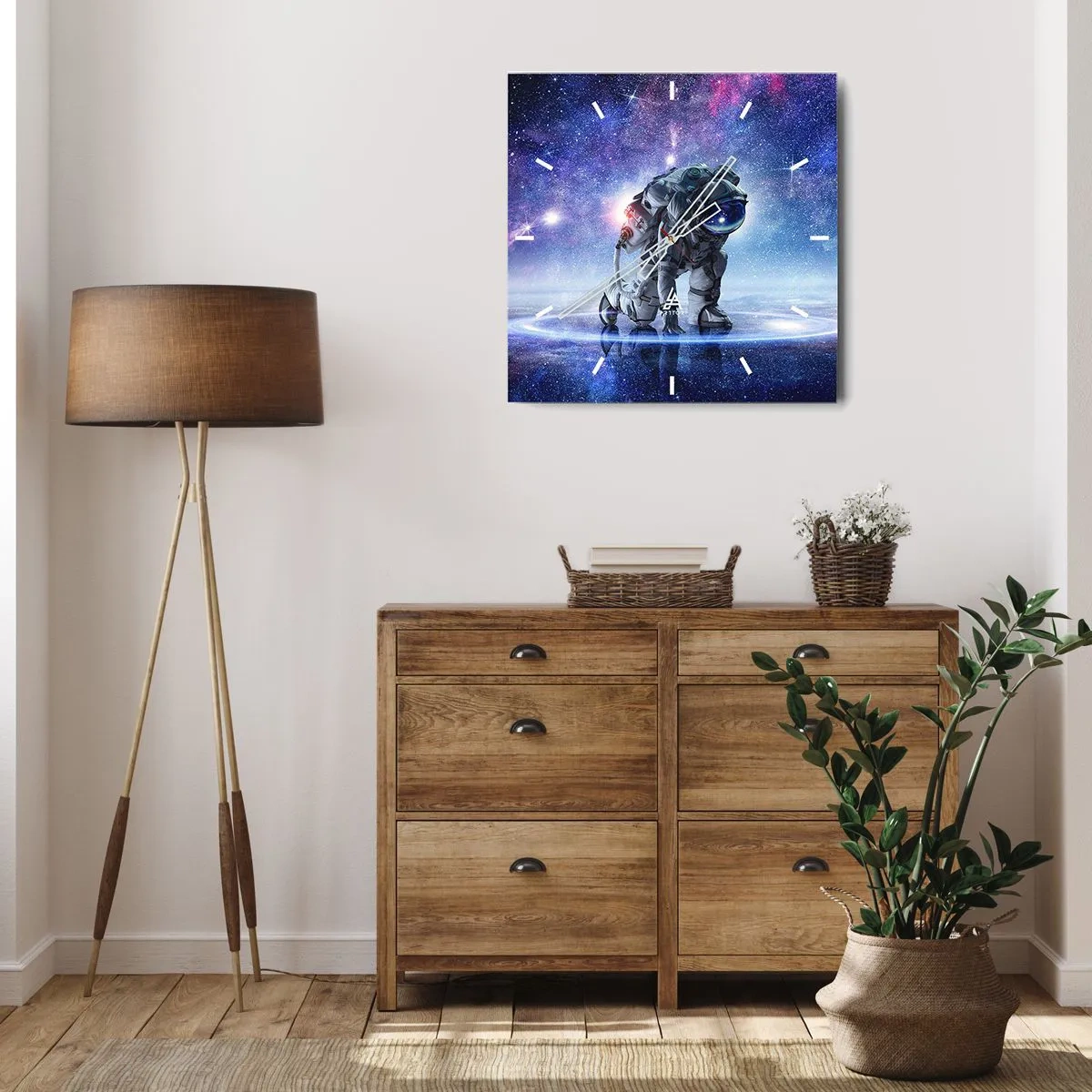 Falióra, Óra - A csillagos ég felettem - 40x40 cm