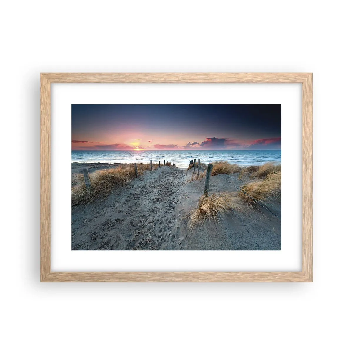 Poszter világos tölgy keretben - Kiöntöttél egy sugárzó szivárványos fényt... - 40x30 cm