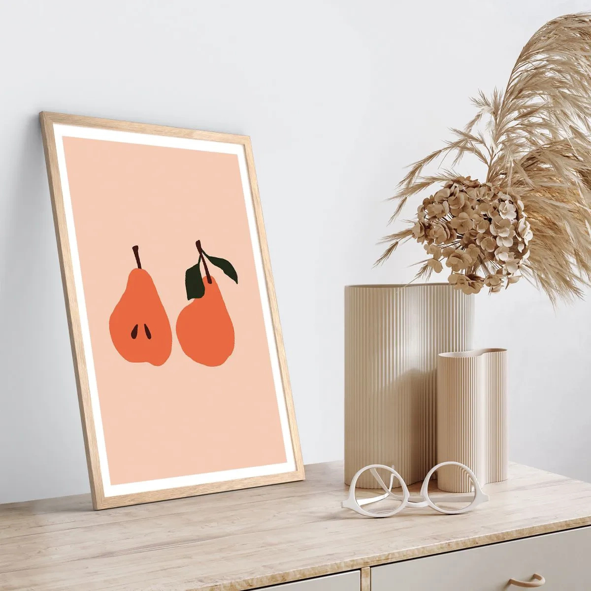 Poszter világos tölgy keretben - Maga az édesség - 40x50 cm