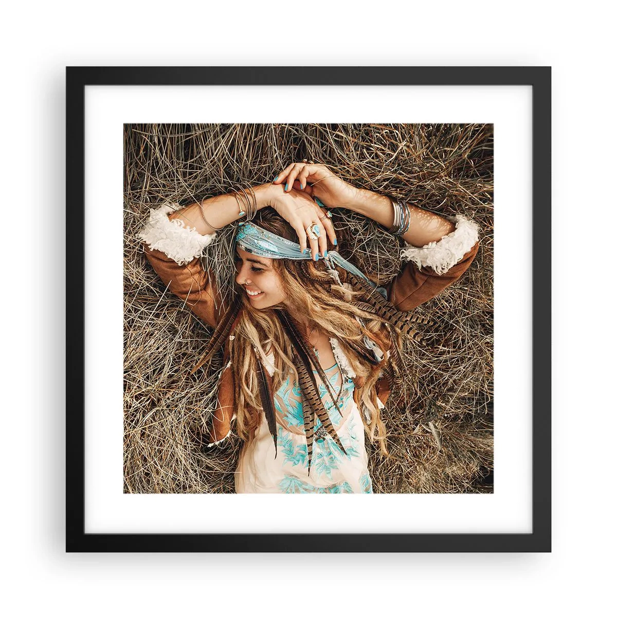 Poszter fehér keretben - Útban a szerelem nyara felé - 40x40 cm