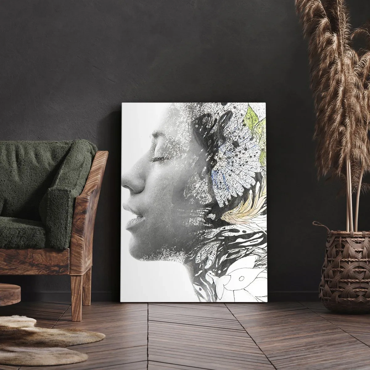 Vászonkép - Elmerülve a természetben - 55x100 cm