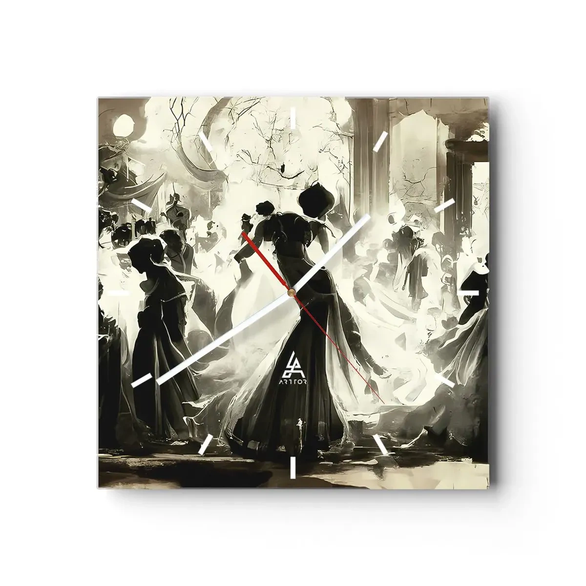 Falióra, Óra - Nagy álarcosbál - 40x40 cm