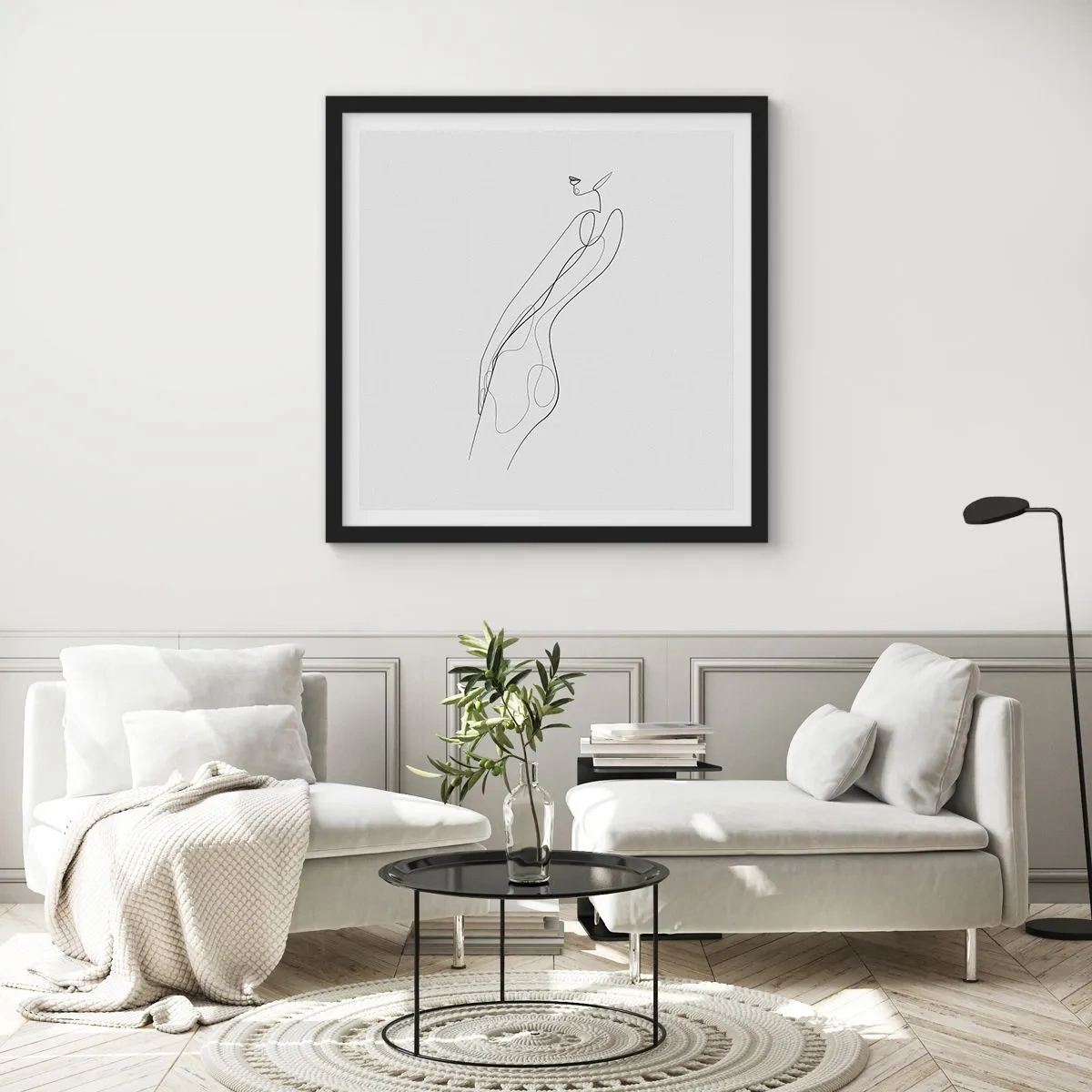 Poszter fehér keretben - Csak egy ígéret - 40x40 cm