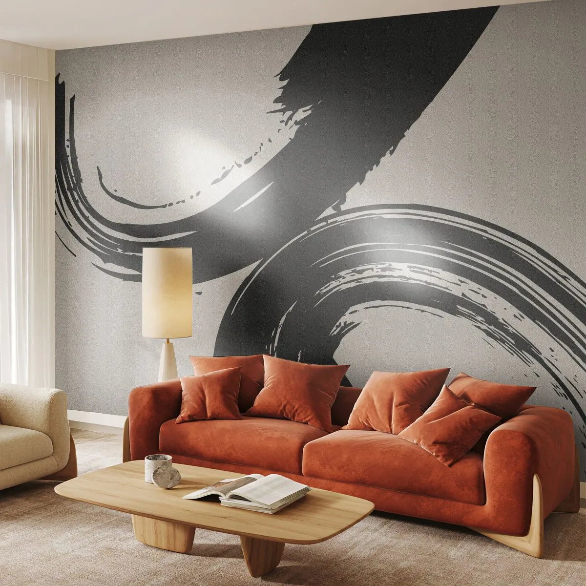 Fotótapéta Premium Canvas - Söprő és körkörös - Darab, Kefe, Minimalizmus - 250x175 cm
