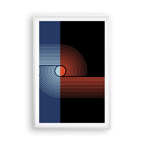 Poszter fekete keretben - Geometrikus ölelésben - 61x91 cm