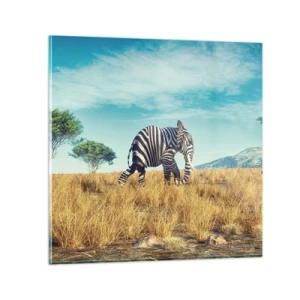 Üveg kép - A szürke már nem menő - 70x70 cm