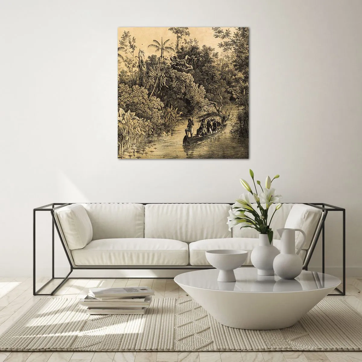 Üveg kép - Expedíció a forráshoz - 50x50 cm