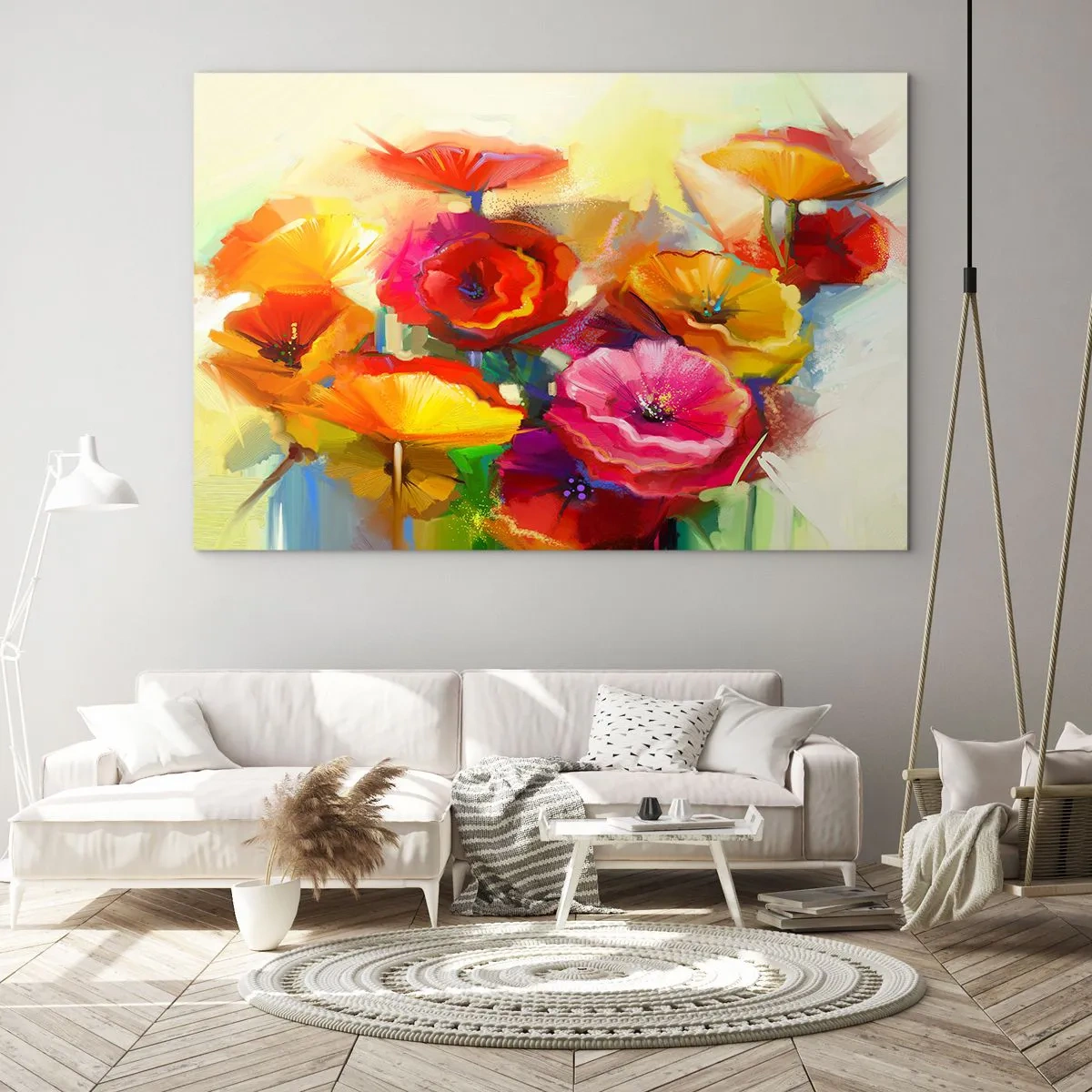 Üveg kép - Nem csak piros - 120x80 cm