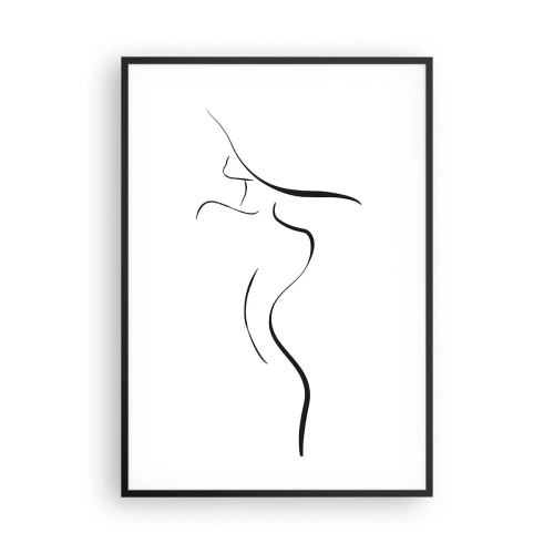 Poszter fehér keretben - Megfoghatatlan, mint egy hullám - 70x100 cm