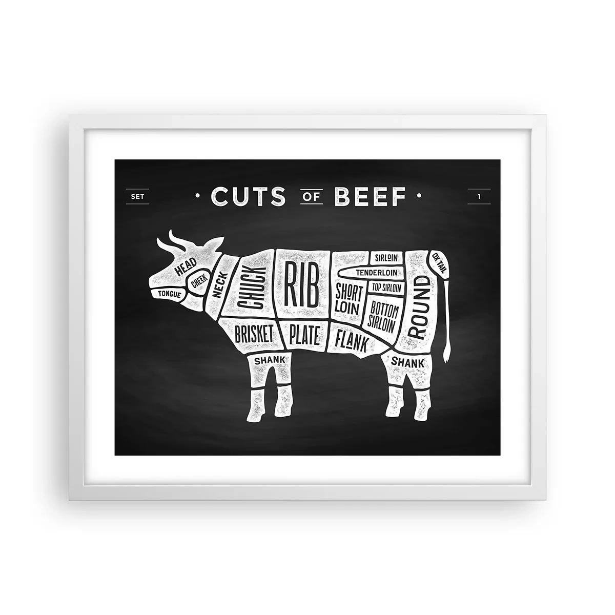 Poszter fekete keretben - Mészáros ábécéskönyve - 50x40 cm