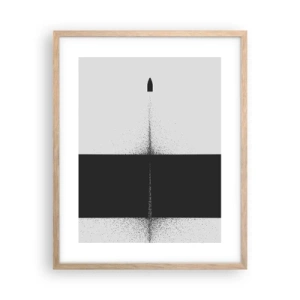 Poszter világos tölgy keretben - Egyenesen a cél felé - 40x50 cm