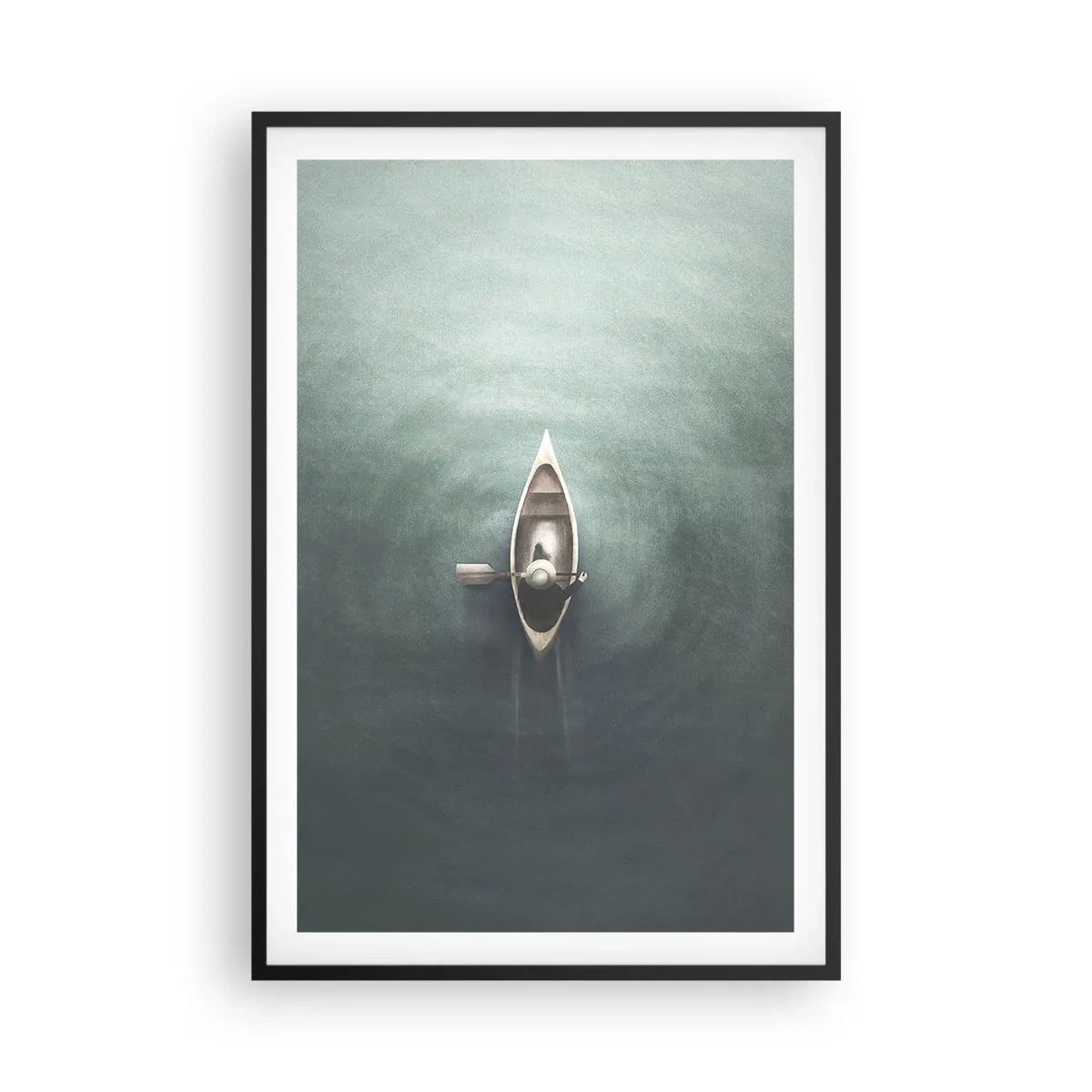 Poszter fehér keretben - Egy holdfényes tavon át - 61x91 cm