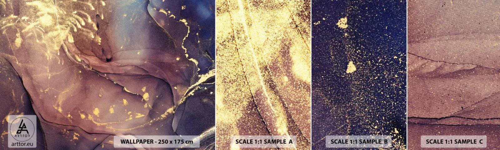 Fotótapéta Minta Standard Eco - Anyag és lélek - Absztrakció, Darab, Modern minta - 100x30 cm