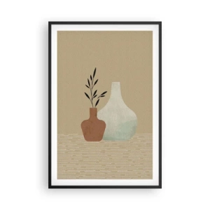 Poszter fehér keretben - Váza és annak ideája - 61x91 cm