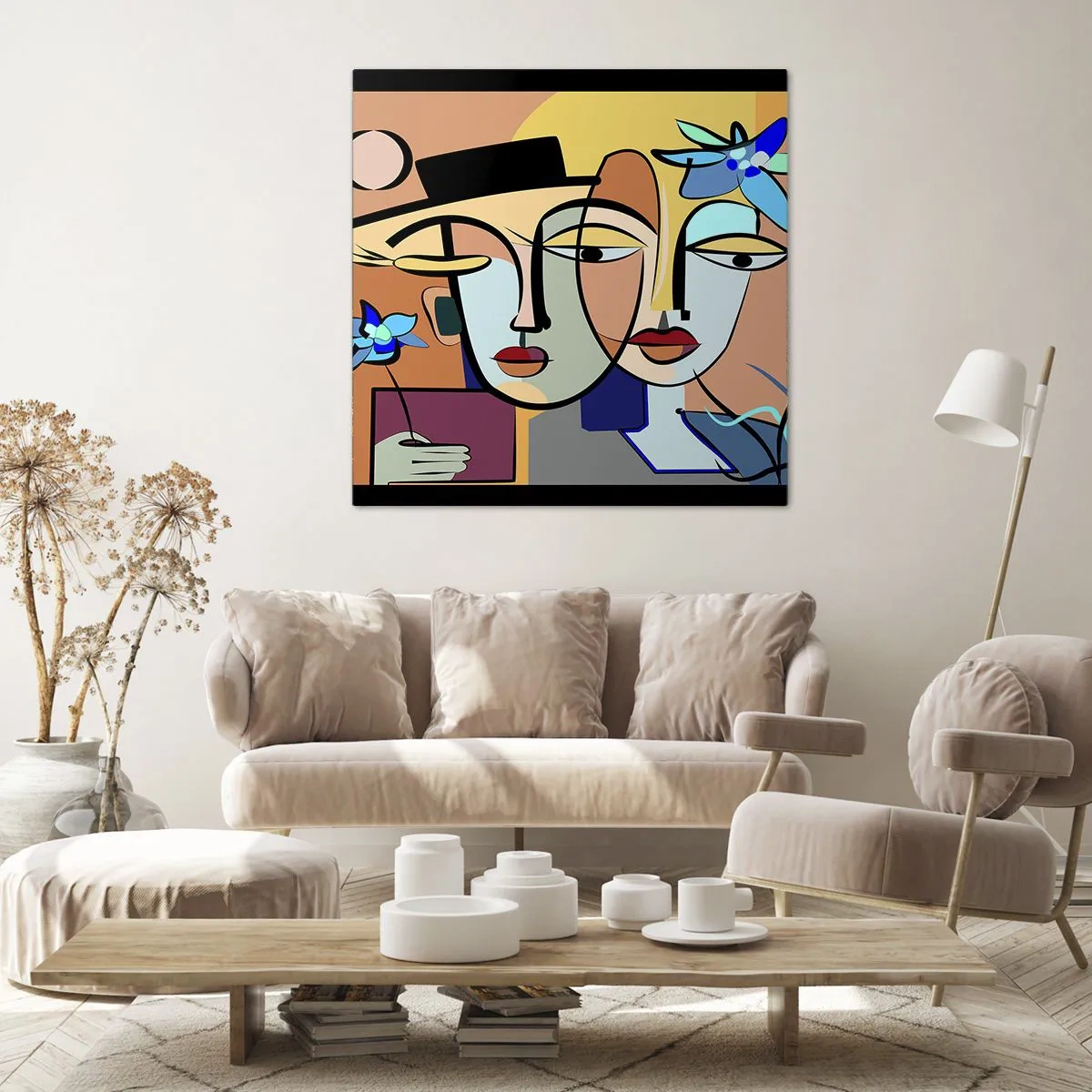 Vászonkép - Picasso randez vous - 30x30 cm