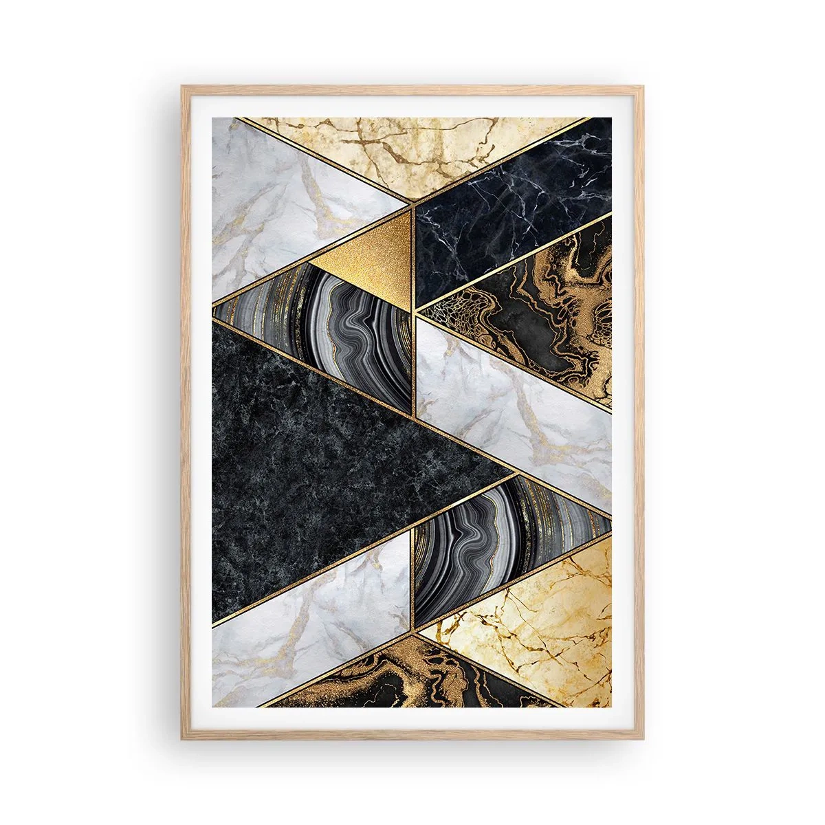 Poszter világos tölgy keretben - Kőről kőre - 70x100 cm