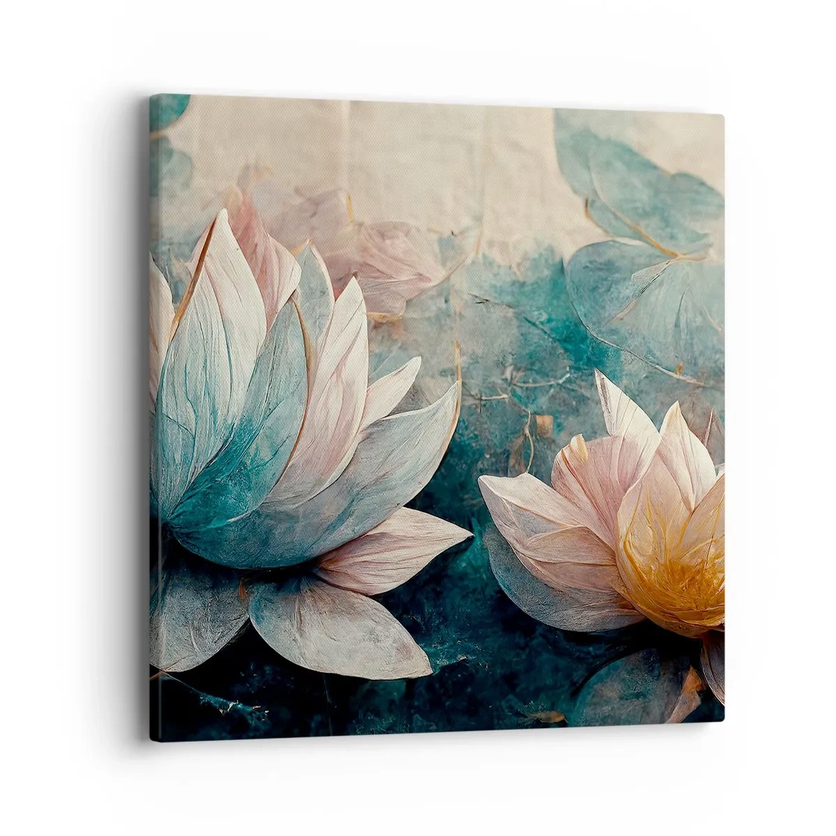 Vászonkép - Tavi csillagok - 40x40 cm