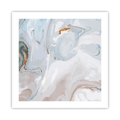 Poszter - Felhabzott fehér - 50x50 cm