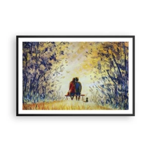 Poszter fehér keretben - Varázslatos pillanat - 91x61 cm