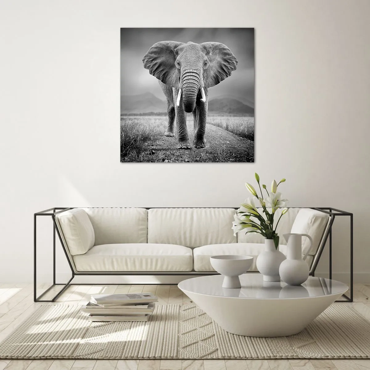 Üveg kép - A házigazda üdvözli - 30x30 cm