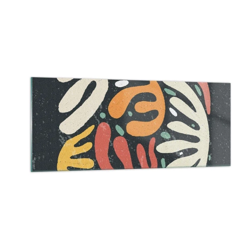 Üveg kép - Kompozíció - mindjárt elkaplak - 100x40 cm