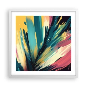 Poszter fekete keretben - Kompozíció - az öröm robbanása - 50x50 cm