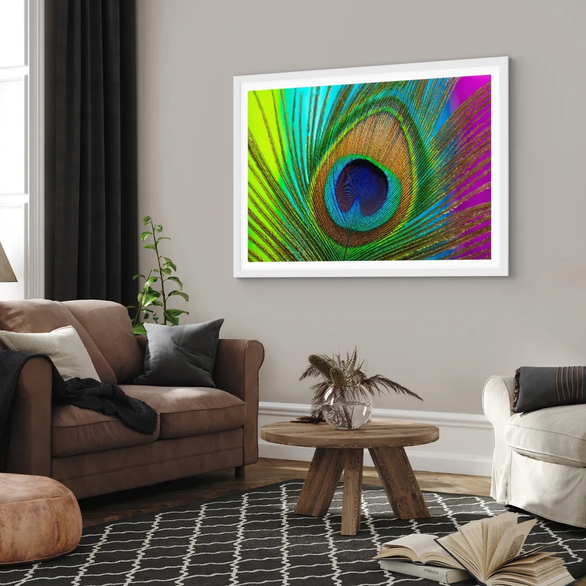 Poszter fekete keretben - Szemtől szemben - 50x40 cm