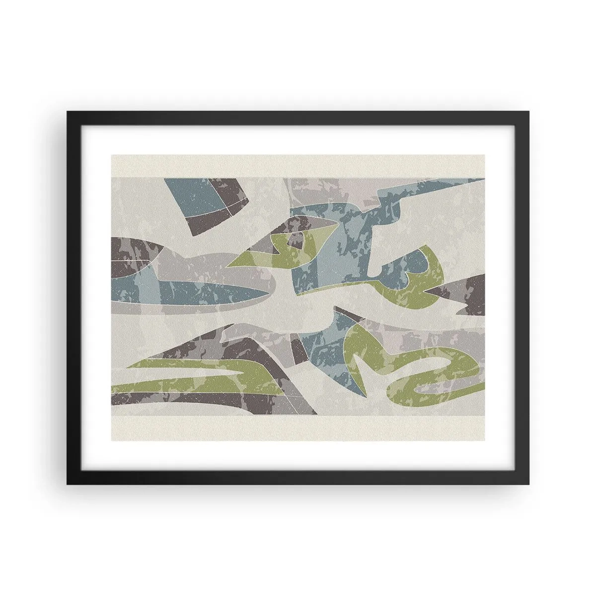 Poszter fehér keretben - Kompozíció üveg mögött - 50x40 cm