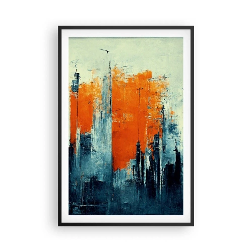 Poszter fehér keretben - Kortárs tájkép - 61x91 cm