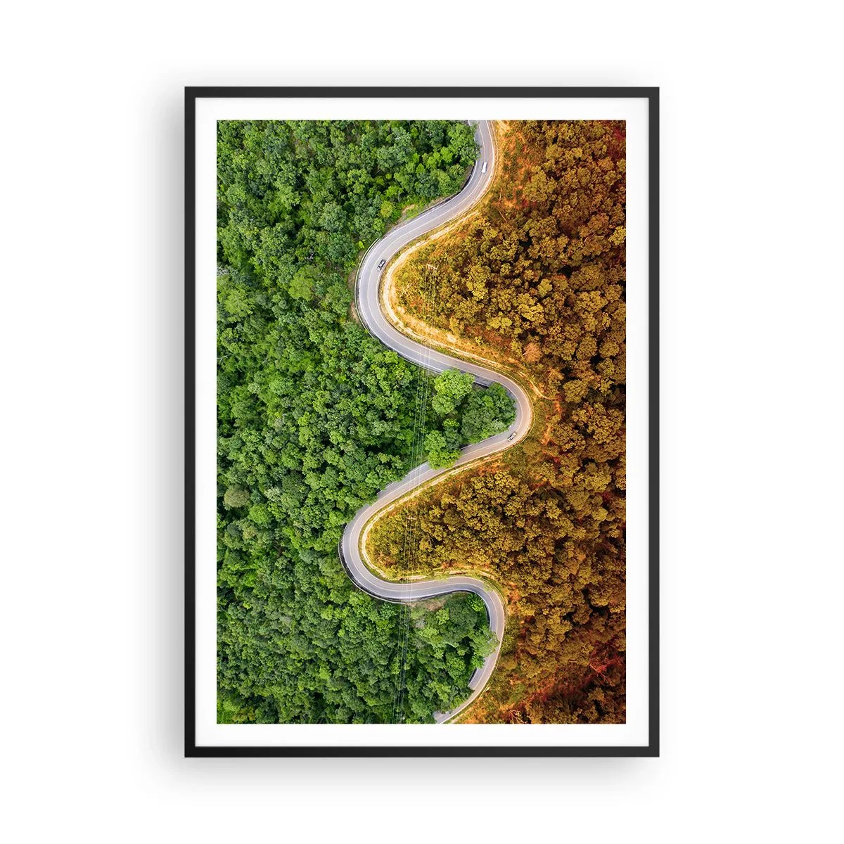 Poszter fehér keretben - Határok és áttörések - 70x100 cm