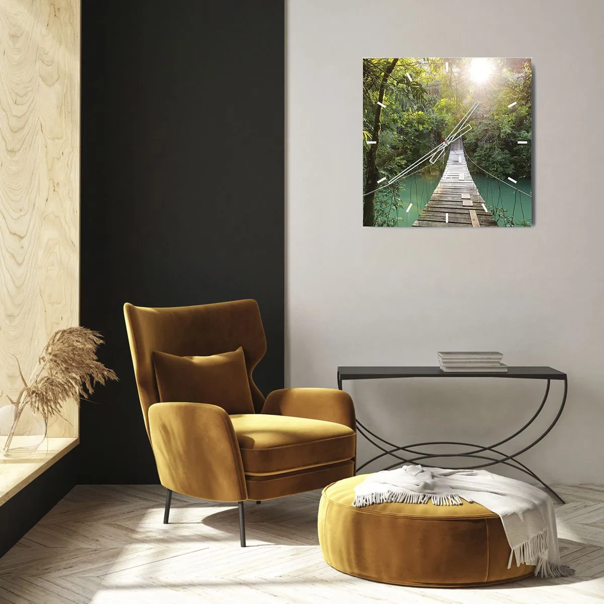 Falióra, Óra - Az azúrkék vízen át az azúrkék erdőbe - 30x30 cm