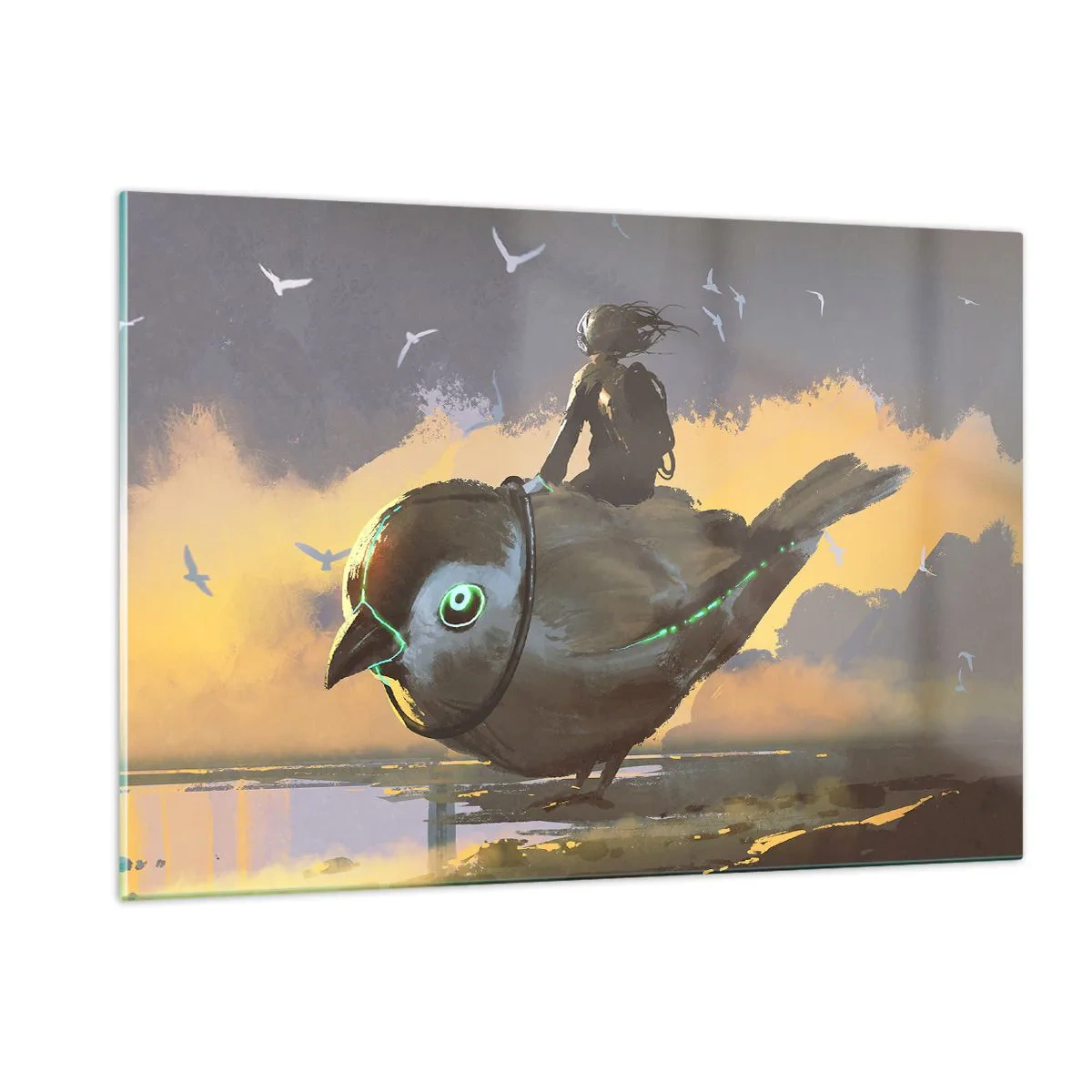 Üveg kép - Egy fantasztikus utazás állomása - 120x80 cm