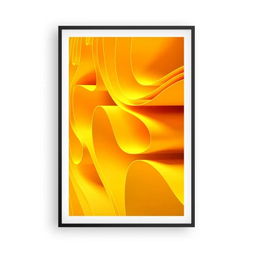 Poszter fehér keretben - Mint a nap hullámai - 61x91 cm