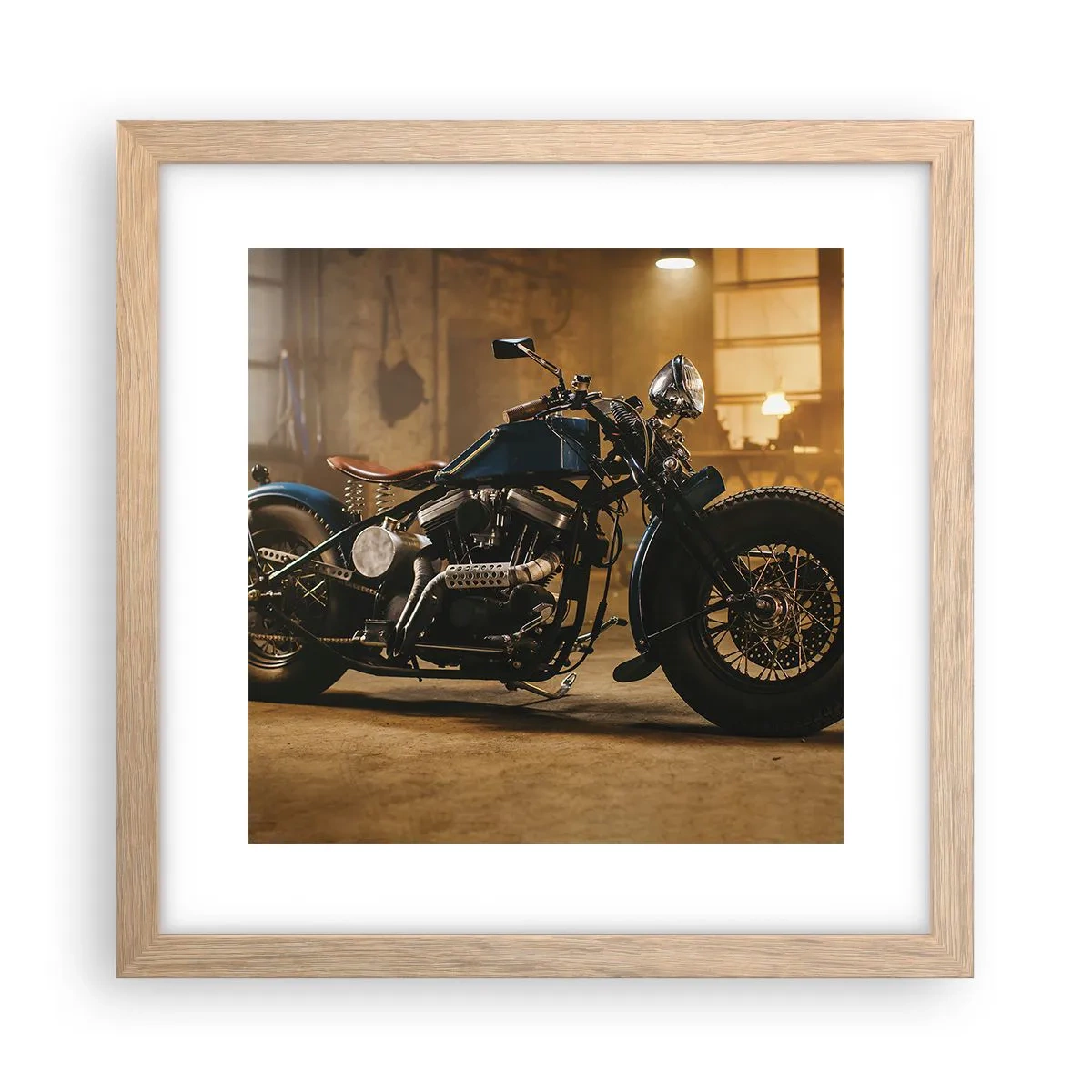 Poszter világos tölgy keretben - Megtehetek mindent - 30x30 cm