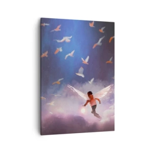 Vászonkép - Képzeletre és bátorságra van szüksége - 50x70 cm