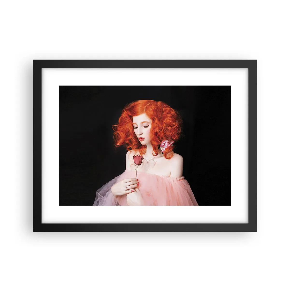 Poszter fehér keretben - Barokk stílusban - 40x30 cm