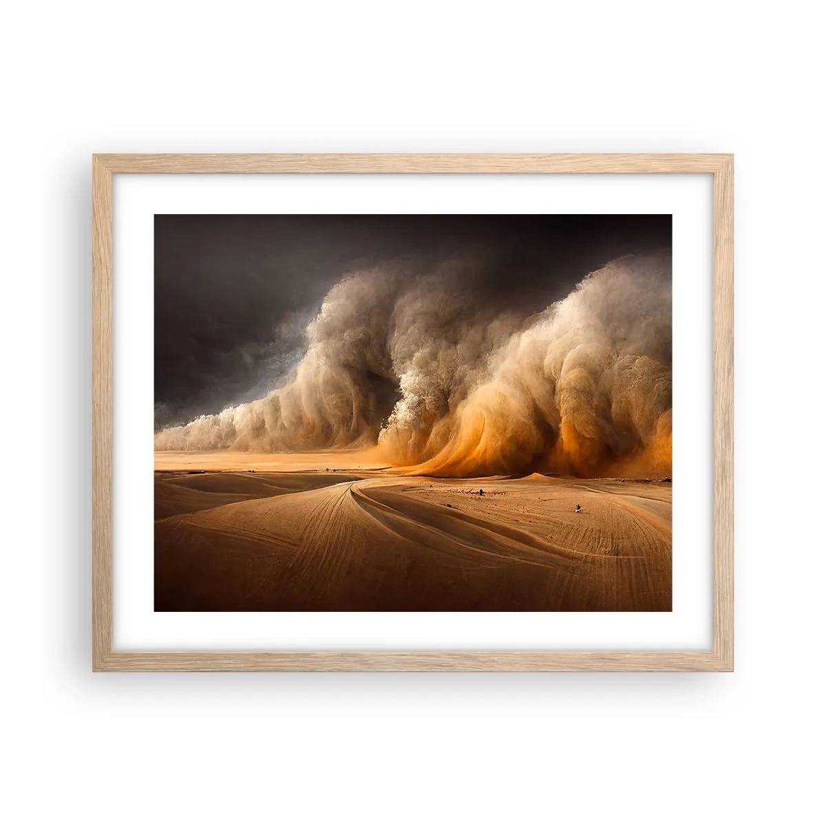 Poszter világos tölgy keretben - A sivatag haragja - 50x40 cm