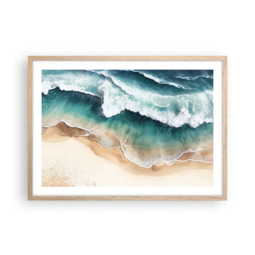 Poszter világos tölgy keretben - Egy örök találkozás - 70x50 cm