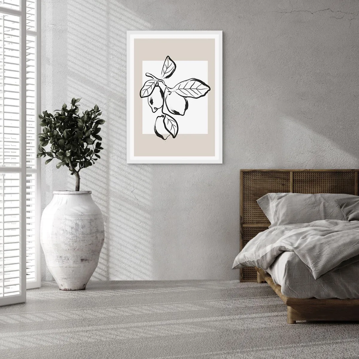 Poszter fekete keretben - Ahol a citrom érik... - 30x40 cm