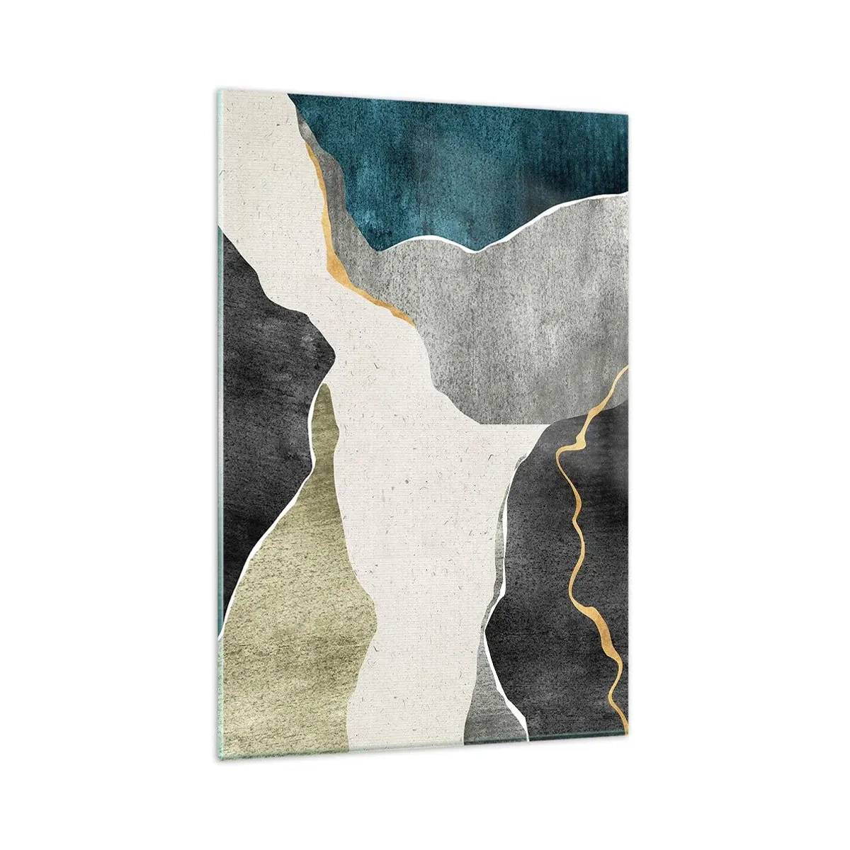 Üveg kép - Mozaik kompozíció aranyszállal - 80x120 cm