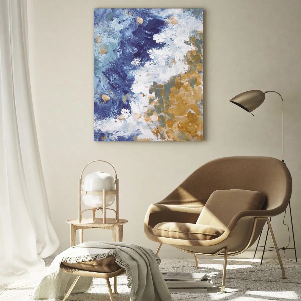 Üveg kép - Az elemek tánca - 50x70 cm