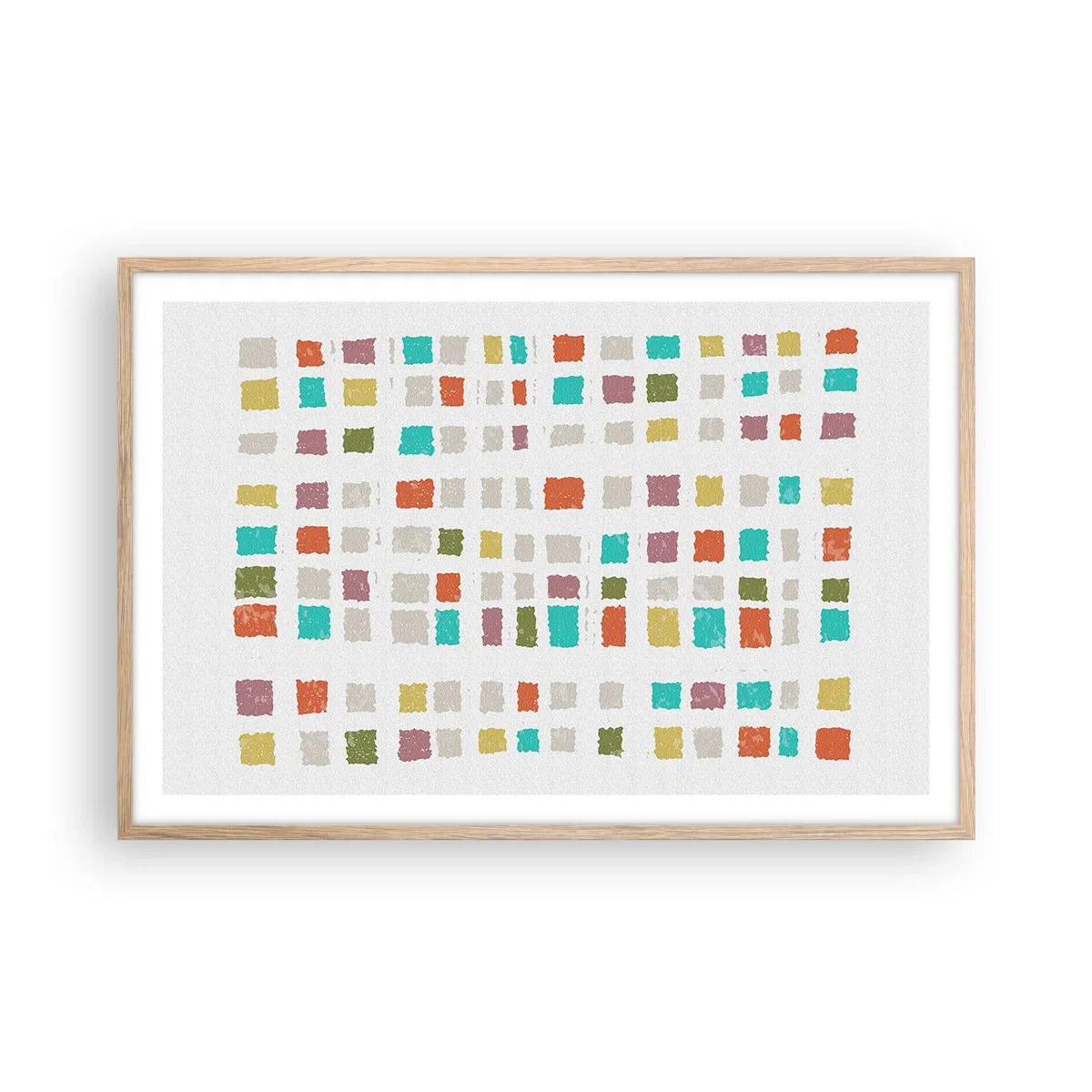 Poszter világos tölgy keretben - Ismeretlen játék - 91x61 cm