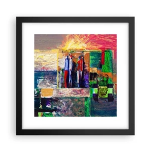 Poszter fehér keretben - Kapcsolatok és érzelmek - 30x30 cm