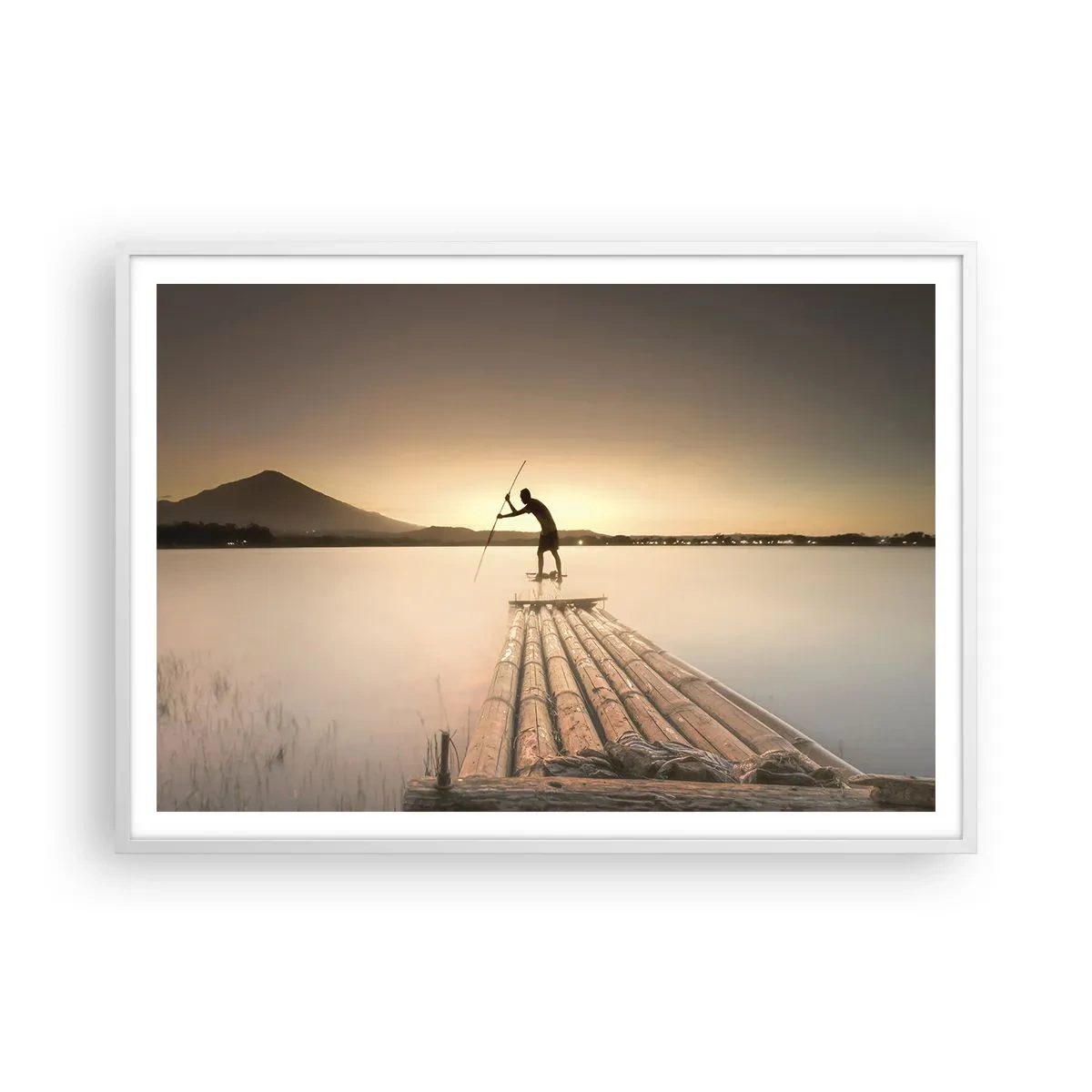 Poszter fekete keretben - Pihenés előtt - 100x70 cm