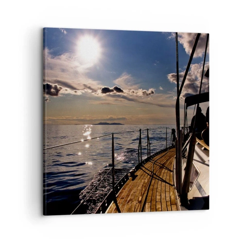 Vászonkép - Vitorlázás a nap felé - 60x60 cm