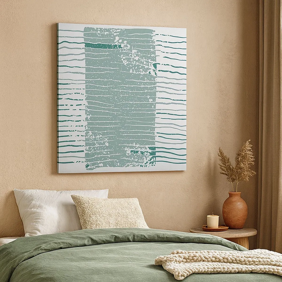 Vászonkép - Tengeri absztrakció - 30x30 cm